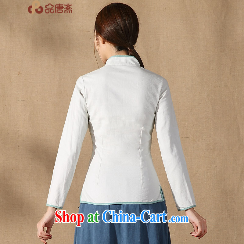 Mr Tang, Id al-Fitr 2015 spring new cotton the Chinese Chinese, Ms. Shen Long-sleeved improved Han-dresses T-shirt light gray XL pre-sale, and Tang ID al-Fitr, shopping on the Internet