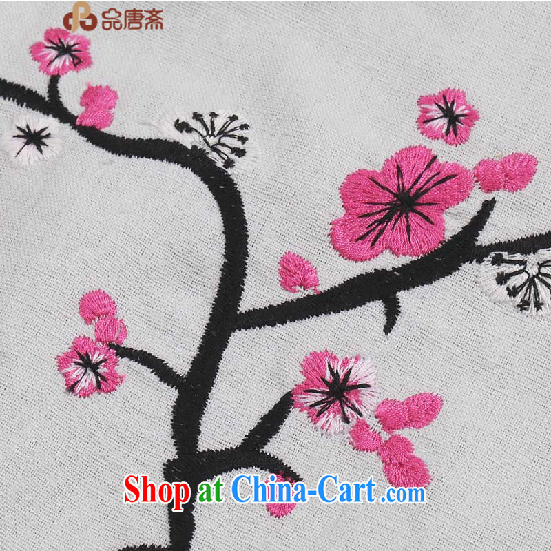 Mr Tang, Id al-Fitr 2015 spring new cotton the Chinese Chinese, Ms. Shen Long-sleeved improved Han-dresses T-shirt light gray XL pre-sale, and Tang ID al-Fitr, shopping on the Internet