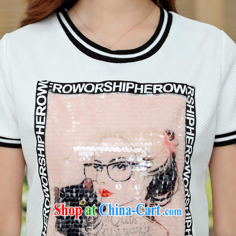 Ya-ting store T-shirt, long, summer new female Korean circle style stamp-T pension trends black XL pictures, price, brand platters! Elections are good character, the national distribution, so why buy now enjoy more preferential! Health