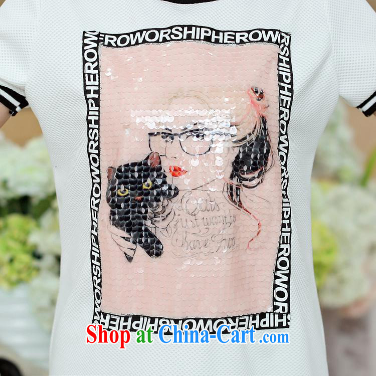 Ya-ting store T-shirt, long, summer new female Korean circle style stamp-T pension trends black XL pictures, price, brand platters! Elections are good character, the national distribution, so why buy now enjoy more preferential! Health