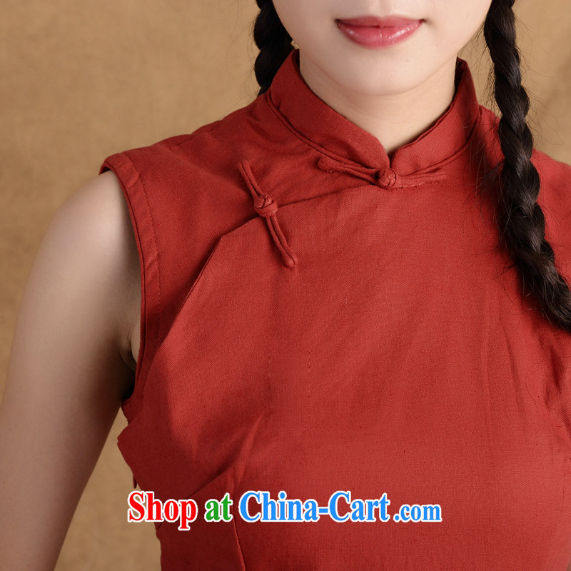 The cross-sectoral profile Elizabeth had 2015 spring new women with improved daily republic of cheongsam dress dresses sleeveless cotton the cheongsam ctb QP 786 scarlet 2XL, Jennifer Windsor, shopping on the Internet
