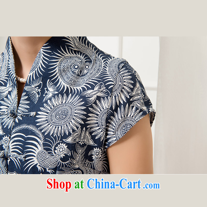 Adam's old Summer 2015 new beauty, Ms. short-sleeved Tang is stylish and female cotton Ma summer C 986 pictures/986, 5 XL Adam, elderly, shopping on the Internet