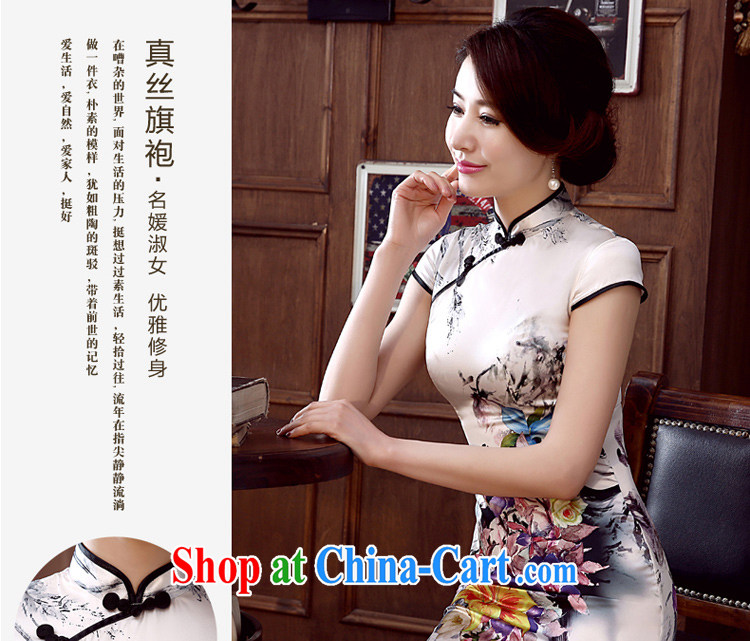 pro-am 2015 New Silk Cheongsam dress, daily short sauna silk summer dress outfit improved and stylish short XL pictures, price, brand platters! Elections are good character, the national distribution, so why buy now enjoy more preferential! Health
