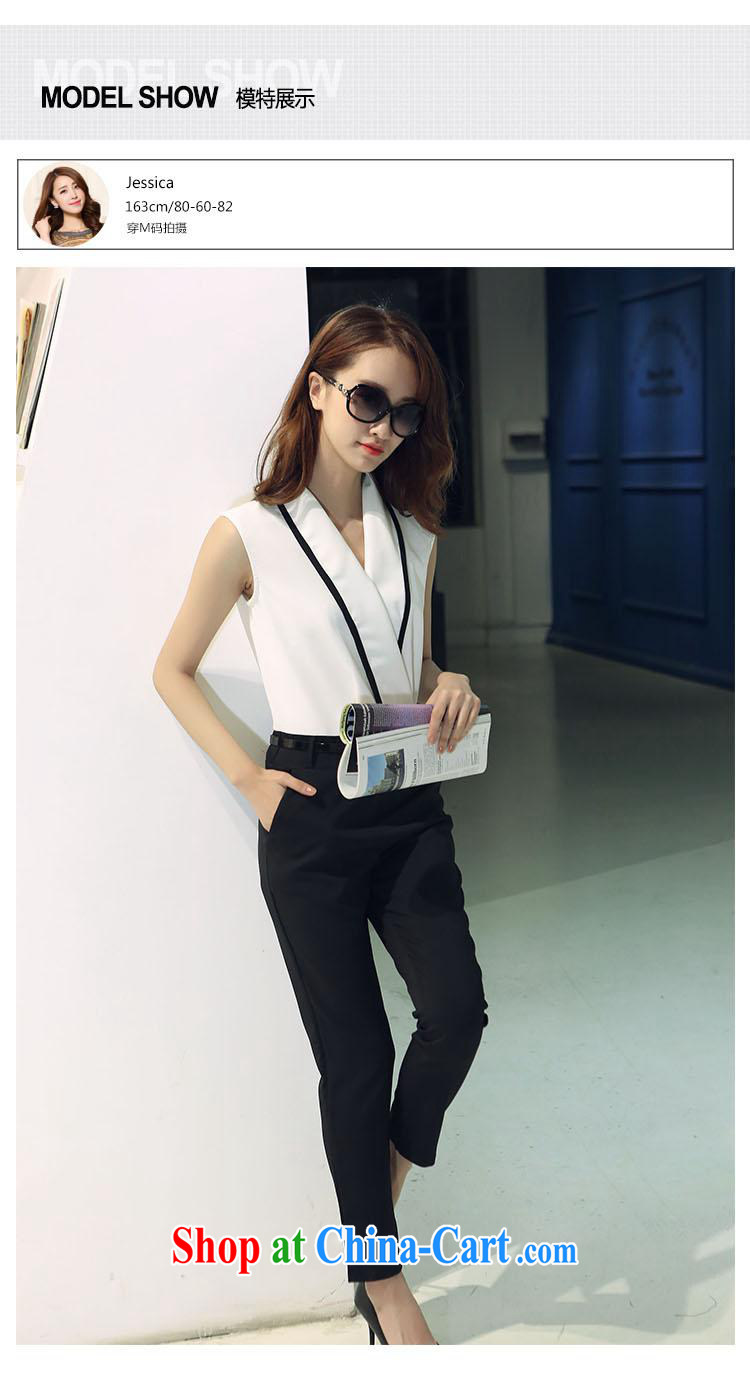 Ya-ting store snow woven shirts-pants women 2015 new summer dress stylish Korean urban attire V temperament collar white M pictures, price, brand platters! Elections are good character, the national distribution, so why buy now enjoy more preferential! Health