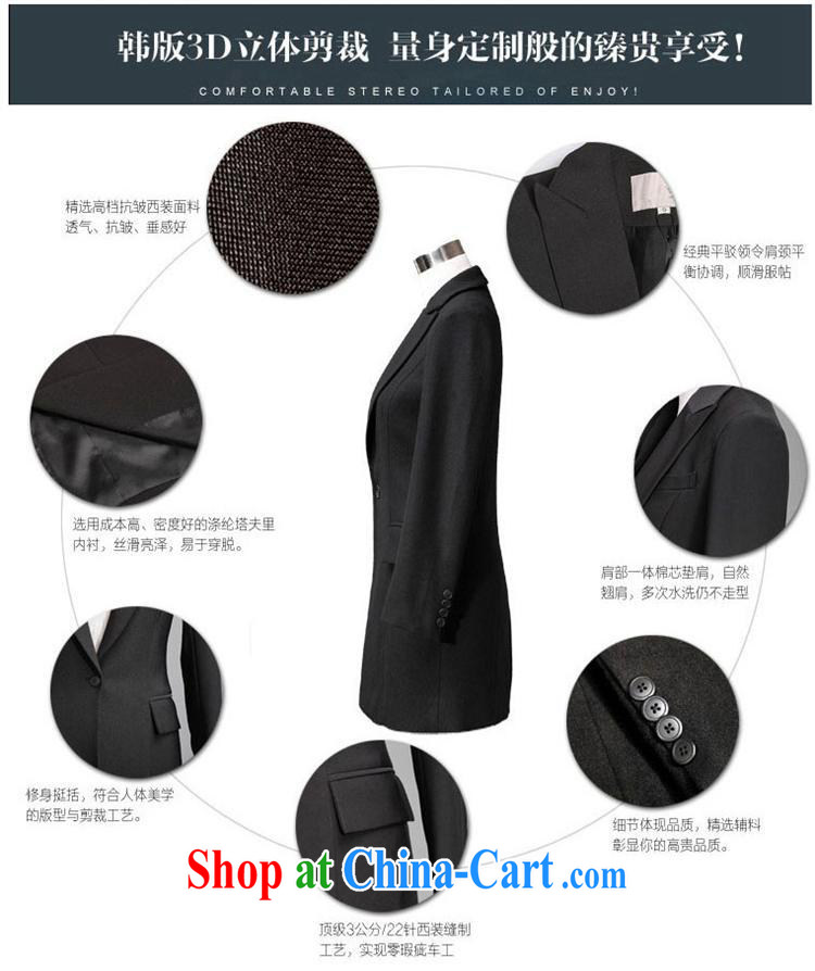 Ya-ting store small suits the new girl with the lapel style commuter relaxed, long jacket and fashionable black 2 XL pictures, price, brand platters! Elections are good character, the national distribution, so why buy now enjoy more preferential! Health
