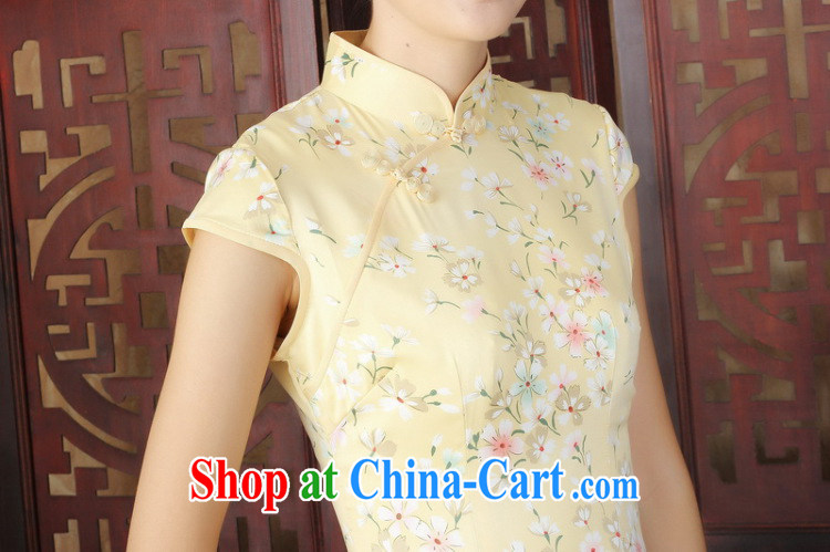 Take the female summer new cheongsam dress stylish improved Chinese floral retro short cheongsam dress daily figure color 2 XL pictures, price, brand platters! Elections are good character, the national distribution, so why buy now enjoy more preferential! Health