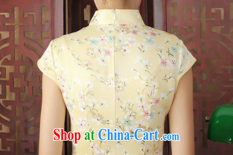 Dan smoke female summer new cheongsam dress stylish improved Chinese floral retro daily short cheongsam dress as color 2XL pictures, price, brand platters! Elections are good character, the national distribution, so why buy now enjoy more preferential! Health