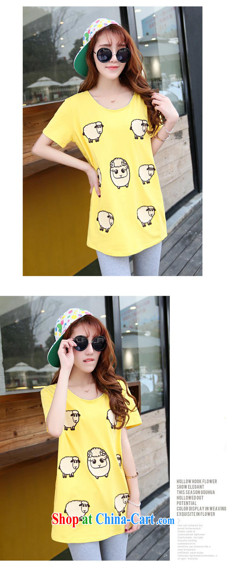 Ya-ting in store long T shirts female trend summer new women with stylish round-collar short-sleeve cartoon pattern T shirts small shirts are pink, pictures, price, brand platters! Elections are good character, the national distribution, so why buy now enjoy more preferential! Health
