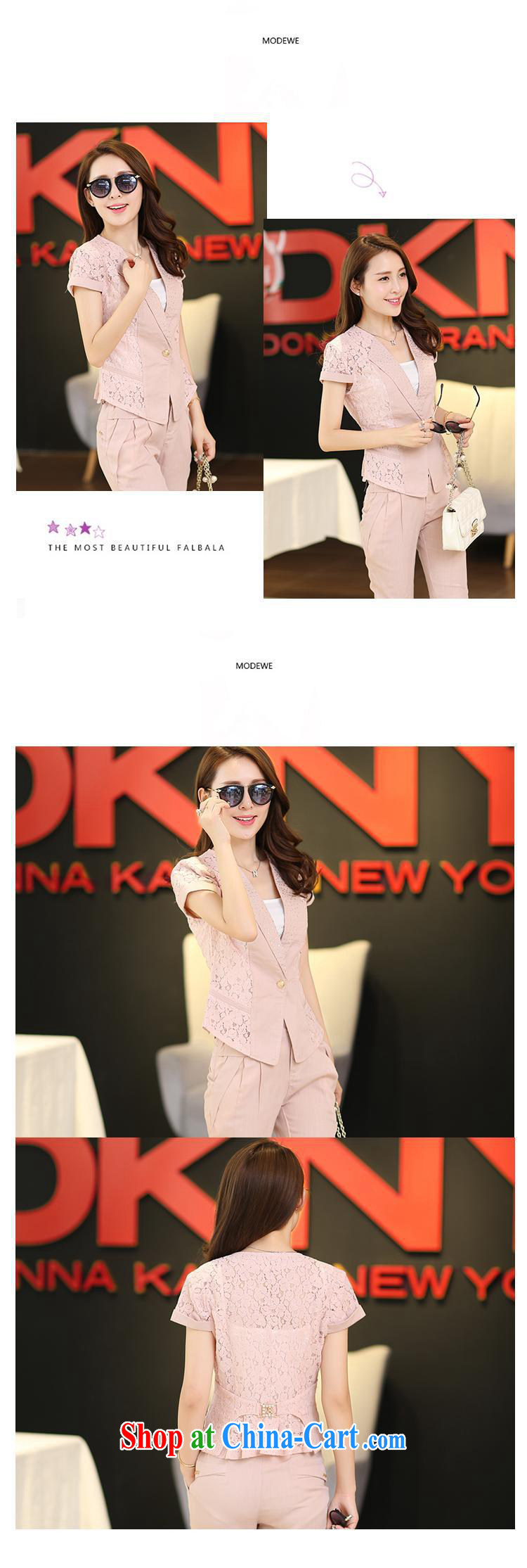 Ya-ting store summer new female V collar short-sleeved simple solid color graphics thin beauty 3 piece pants small suits T pension female trend blue XXL pictures, price, brand platters! Elections are good character, the national distribution, so why buy now enjoy more preferential! Health