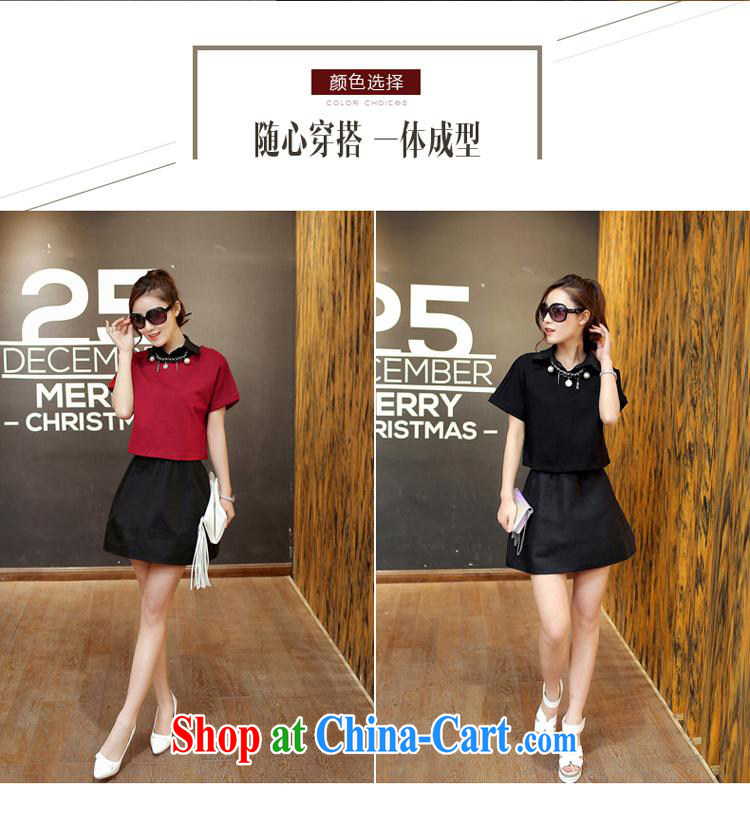 Ya-ting store short skirt snow woven shirts summer stylish new women with simple round-collar short-sleeved solid two-piece 100 to the necklace Uhlans on XL pictures, price, brand platters! Elections are good character, the national distribution, so why buy now enjoy more preferential! Health