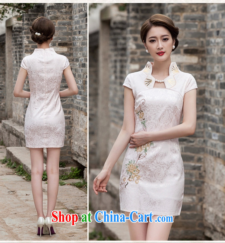 1000 the mahogany 2015 new summer fashion improved cheongsam dress daily video thin beauty Ms. cheongsam style short dress pink XL pictures, price, brand platters! Elections are good character, the national distribution, so why buy now enjoy more preferential! Health