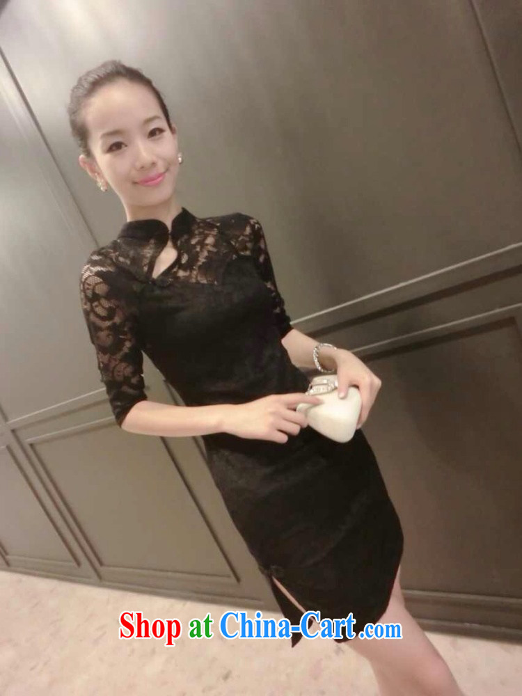 1D , the 2015 European site fall with new lace beauty graphics thin cheongsam dress pink XL pictures, price, brand platters! Elections are good character, the national distribution, so why buy now enjoy more preferential! Health
