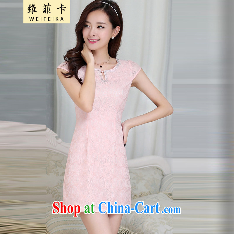 D , the 2015 summer new women who decorated graphics thin style short-sleeve dress girls package and robes further skirt blue XXL, the Philippine card (WEIFEIKA), shopping on the Internet