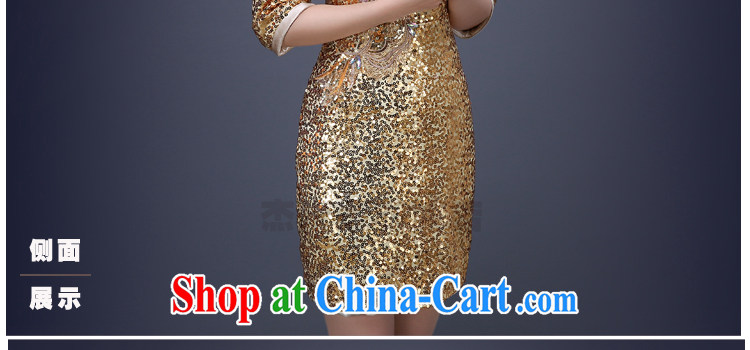 J. MIA new 2015 Korean sexy package and on-chip gold short skirt dress evening dress will preside over our store performance gold XXL pictures, price, brand platters! Elections are good character, the national distribution, so why buy now enjoy more preferential! Health