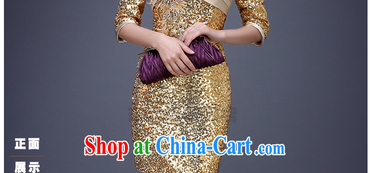 J. MIA new 2015 Korean sexy package and on-chip gold short skirt dress evening dress will preside over our store performance gold XXL pictures, price, brand platters! Elections are good character, the national distribution, so why buy now enjoy more preferential! Health