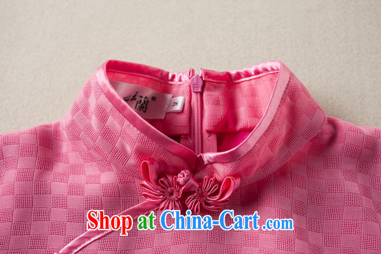 Ya-ting store Chinese Chinese summer New Beauty style cheongsam dress feminine and elegant imperial robes short pink XL pictures, price, brand platters! Elections are good character, the national distribution, so why buy now enjoy more preferential! Health