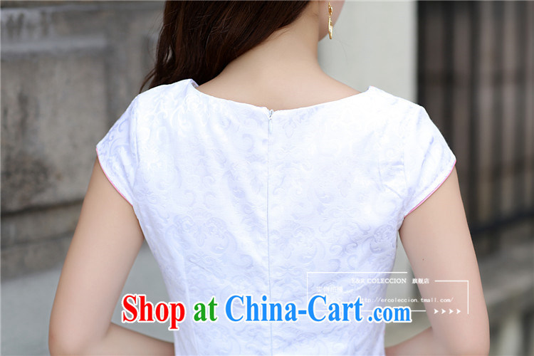 Summer 2015 new stylish embroidered improved cheongsam Korean Beauty antique cheongsam dress light blue XL pictures, price, brand platters! Elections are good character, the national distribution, so why buy now enjoy more preferential! Health