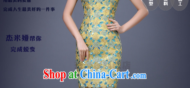 J. MIA green lace long antique Chinese bridal dresses improved wedding dress uniform toast spring evening dress green XXL pictures, price, brand platters! Elections are good character, the national distribution, so why buy now enjoy more preferential! Health