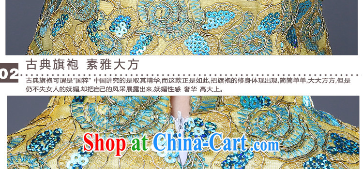 J. MIA green lace long antique Chinese bridal dresses improved wedding dress uniform toast spring evening dress green XXL pictures, price, brand platters! Elections are good character, the national distribution, so why buy now enjoy more preferential! Health