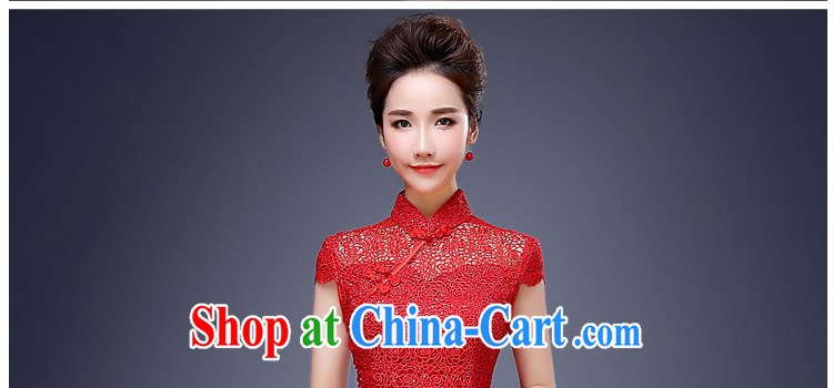 J. MIA red lace long crowsfoot antique Chinese bridal dresses wedding dress uniform toast spring evening dress red XXL pictures, price, brand platters! Elections are good character, the national distribution, so why buy now enjoy more preferential! Health