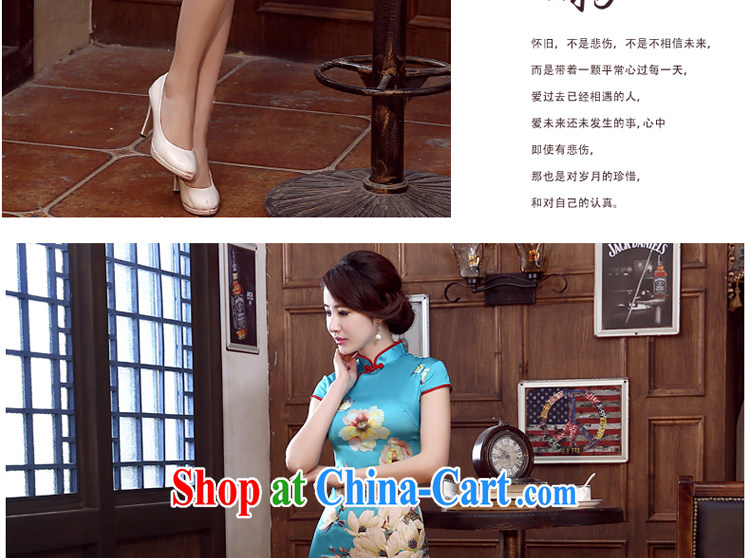 The pro-am 2015 as soon as possible new day spring and summer sauna silk upscale retro improved silk stylish short cheongsam short S pictures, price, brand platters! Elections are good character, the national distribution, so why buy now enjoy more preferential! Health