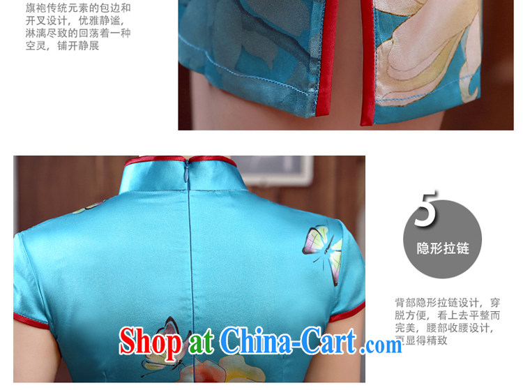 The pro-am 2015 as soon as possible new day spring and summer sauna silk upscale retro improved silk stylish short cheongsam short S pictures, price, brand platters! Elections are good character, the national distribution, so why buy now enjoy more preferential! Health
