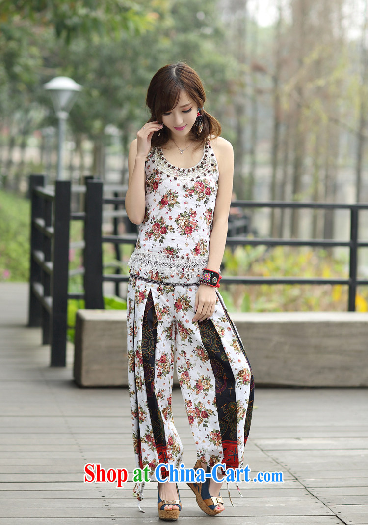 The flies love 2015 National wind women's clothing sets new summer, small vest pants two-piece 8139 white pictures, price, brand platters! Elections are good character, the national distribution, so why buy now enjoy more preferential! Health