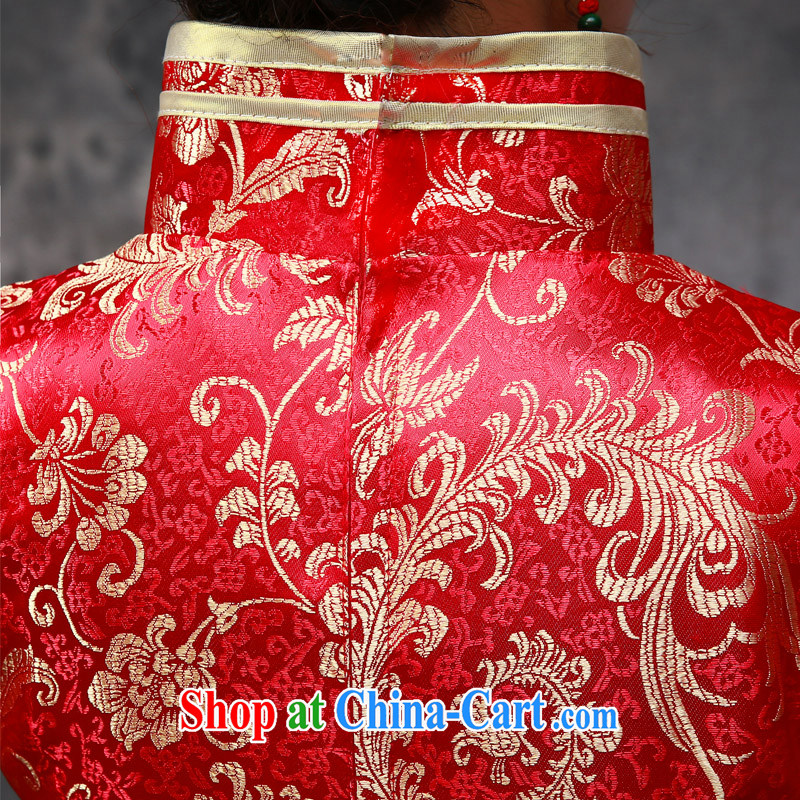 Dream of the day 2015 new, unique beauty and long robes improved stylish 7 cuff antique qipao cheongsam Q 8636 7 cuff tailored to dream of the day, shopping on the Internet