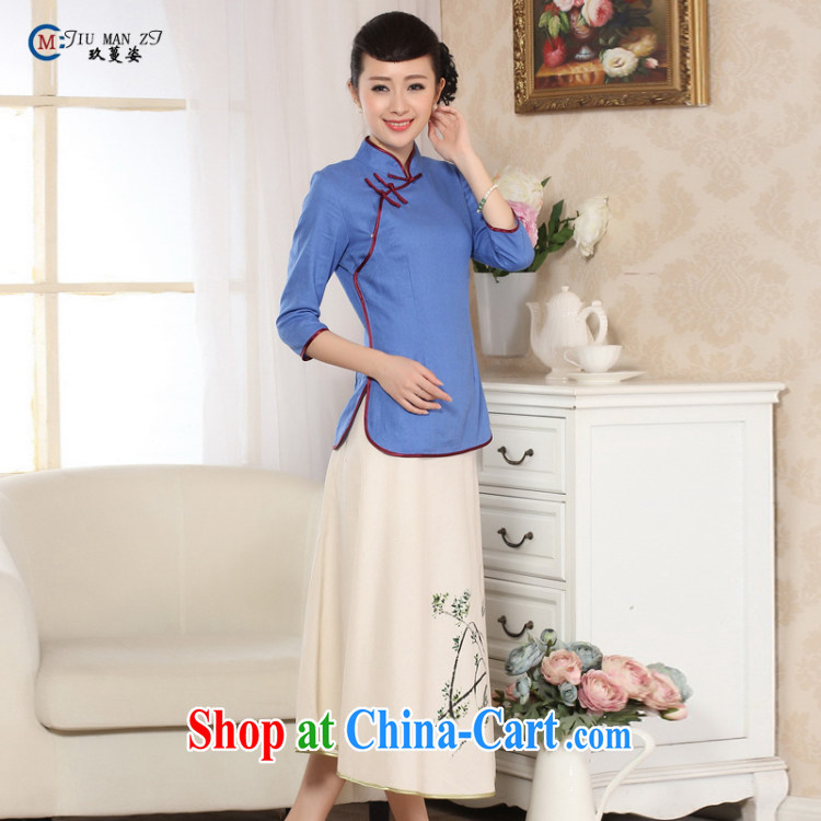 Ko Yo vines into colorful Old ancient Chinese Ethnic Wind blouses cultivating retro stamp duty comfortable T shirts and elegant ladies' Tang is new and improved, hand painted dresses A A 0070 0070 - A XXL pictures, price, brand platters! Elections are good character, the national distribution, so why buy now enjoy more preferential! Health