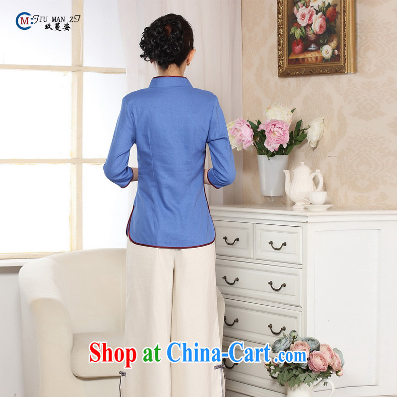 Ko Yo vines into colorful Old ancient Chinese Ethnic Wind blouses beauty retro stamp comfortable T shirts and elegant ladies' Tang is new and improved, hand painted dresses A A 0070 0070 - A XXL, capital city sprawl, shopping on the Internet