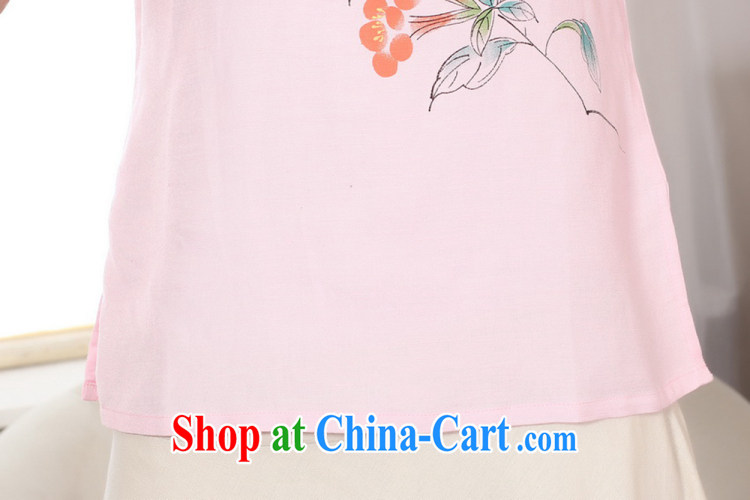 Ko Yo vines into colorful retro hand-painted dresses and old ancient short-sleeved cotton Ma hand-painted shirt Ethnic Wind women summer, female Tang with improved A A 0072 0072 - D XXL pictures, price, brand platters! Elections are good character, the national distribution, so why buy now enjoy more preferential! Health