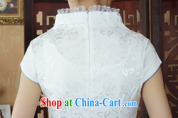 Ko Yo vines into colorful new short-sleeved Chinese qipao stylish Solid Color retro short New cheongsam lace edge, leading to a cotton outfit Ms. D 0130 M pictures, price, brand platters! Elections are good character, the national distribution, so why buy now enjoy more preferential! Health