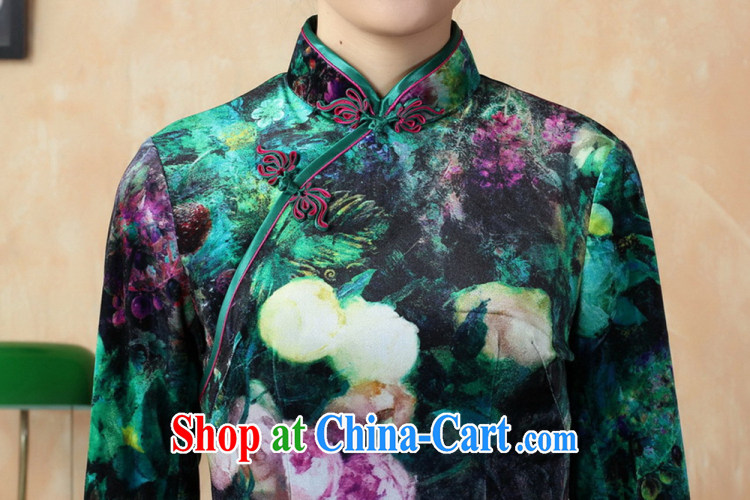Ko Yo vines into colorful China wind retro short-sleeved, stamp duty for cheongsam elegant and comfortable dresses in low-power state beauty Silk Cheongsam, 0007 TD XL pictures, price, brand platters! Elections are good character, the national distribution, so why buy now enjoy more preferential! Health