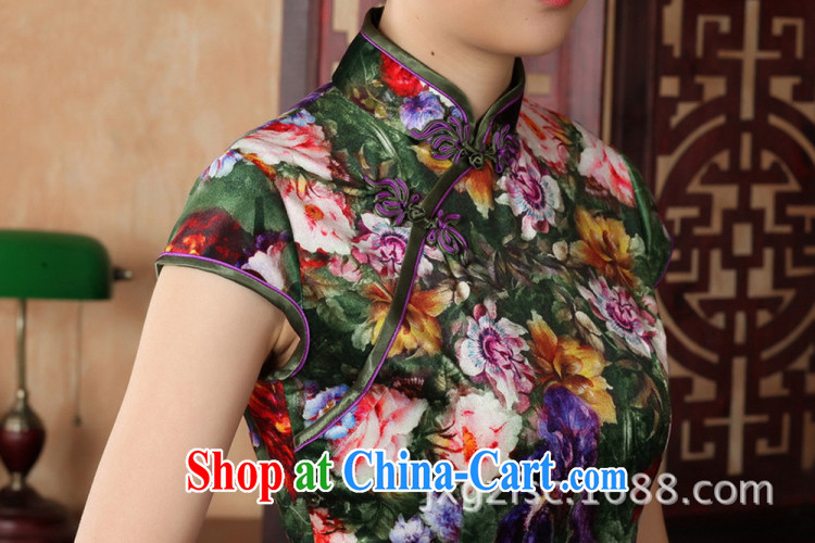 Ko Yo vines into colorful China wind short-sleeved, stamp duty for 2015 qipao qipao in low-power's silk cultivation, qipao TD TD 0012 0012 - A XXL pictures, price, brand platters! Elections are good character, the national distribution, so why buy now enjoy more preferential! Health