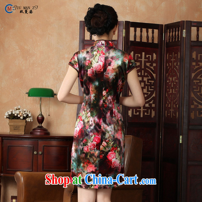 Ko Yo vines into colorful China wind short-sleeve, stamp duty for 2015 qipao qipao in low-power's silk cultivation, qipao TD TD 0012 0012 - A XXL, capital city sprawl, shopping on the Internet