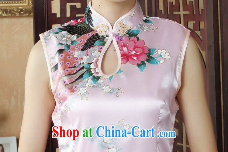 Capital city sprawl 2015 spring and summer New China wind retro short female cheongsam elegant and comfortable, for a sleeveless stamp female qipao D D 009 009 - C XXL pictures, price, brand platters! Elections are good character, the national distribution, so why buy now enjoy more preferential! Health
