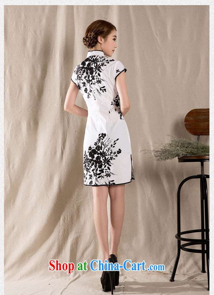 Connie was following the 2015 summer new Stylish retro dresses skirt China wind stamp dresses Z 1225 white XXL pictures, price, brand platters! Elections are good character, the national distribution, so why buy now enjoy more preferential! Health