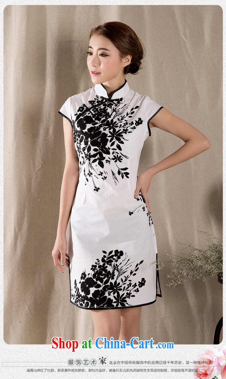 Connie was following the 2015 summer new Stylish retro dresses skirt China wind stamp dresses Z 1225 white XXL pictures, price, brand platters! Elections are good character, the national distribution, so why buy now enjoy more preferential! Health