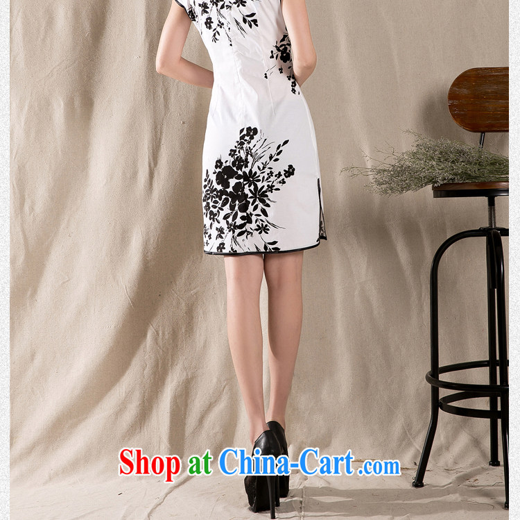 Jacob was an 2015 summer new stylish and refined antique cheongsam dress China wind stamp dresses L 477 white XL pictures, price, brand platters! Elections are good character, the national distribution, so why buy now enjoy more preferential! Health