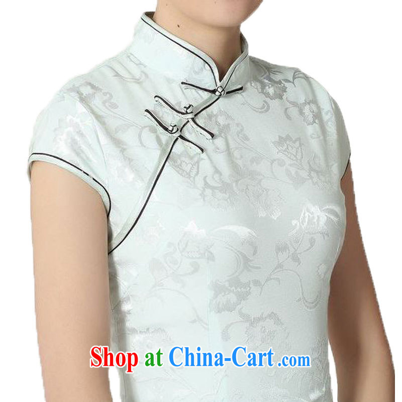 According to fuser summer stylish new ladies retro ethnic Wind is a tight Classic tray for cultivating short Chinese qipao dress LGD/D #0294 figure 2 XL, fuser, and shopping on the Internet