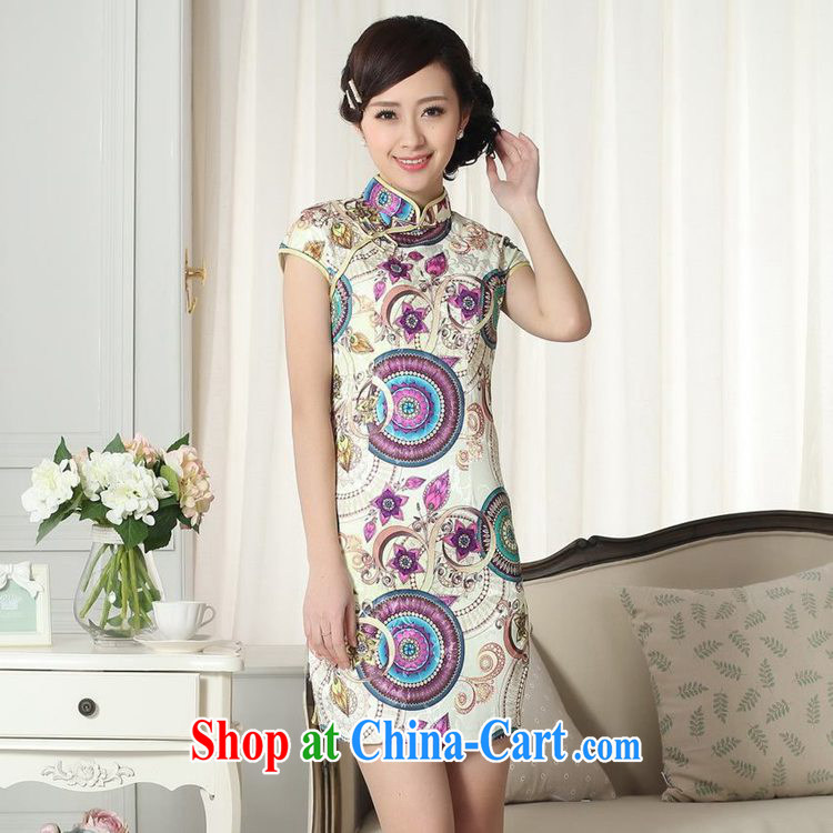 According to fuser summer new female Chinese qipao gown lady stylish jacquard cotton cultivating short Chinese qipao dress LGD/D #0293 figure 2 XL pictures, price, brand platters! Elections are good character, the national distribution, so why buy now enjoy more preferential! Health