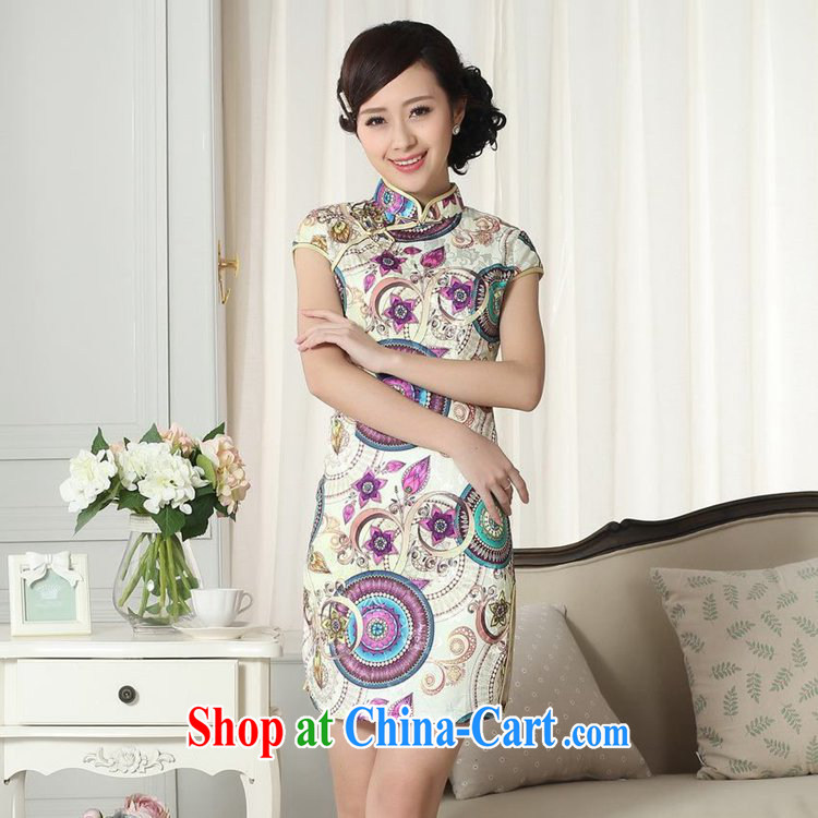 According to fuser summer new female Chinese qipao gown lady stylish jacquard cotton cultivating short Chinese qipao dress LGD/D #0293 figure 2 XL pictures, price, brand platters! Elections are good character, the national distribution, so why buy now enjoy more preferential! Health