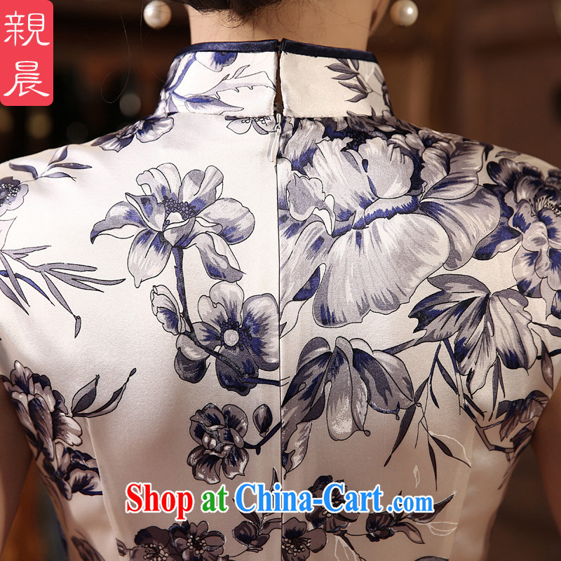 pro-am 2015 new spring and summer sauna silk daily retro silk cultivation and stylish improved short cheongsam high short 2 XL - 20 Day Shipping, the pro-am, shopping on the Internet