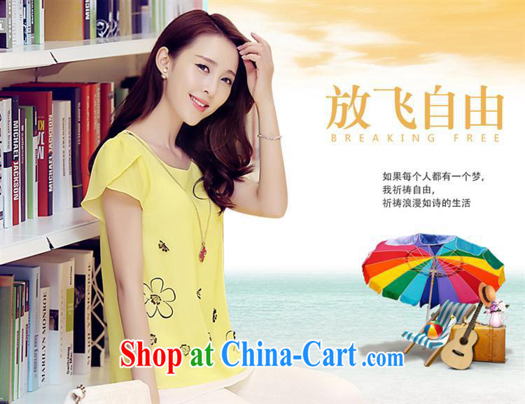 Ya-ting store 2015 summer female short-sleeved round-collar snow woven shirts loose the Code and the fresh T-shirt T 桖 girls of red 3 XL pictures, price, brand platters! Elections are good character, the national distribution, so why buy now enjoy more preferential! Health