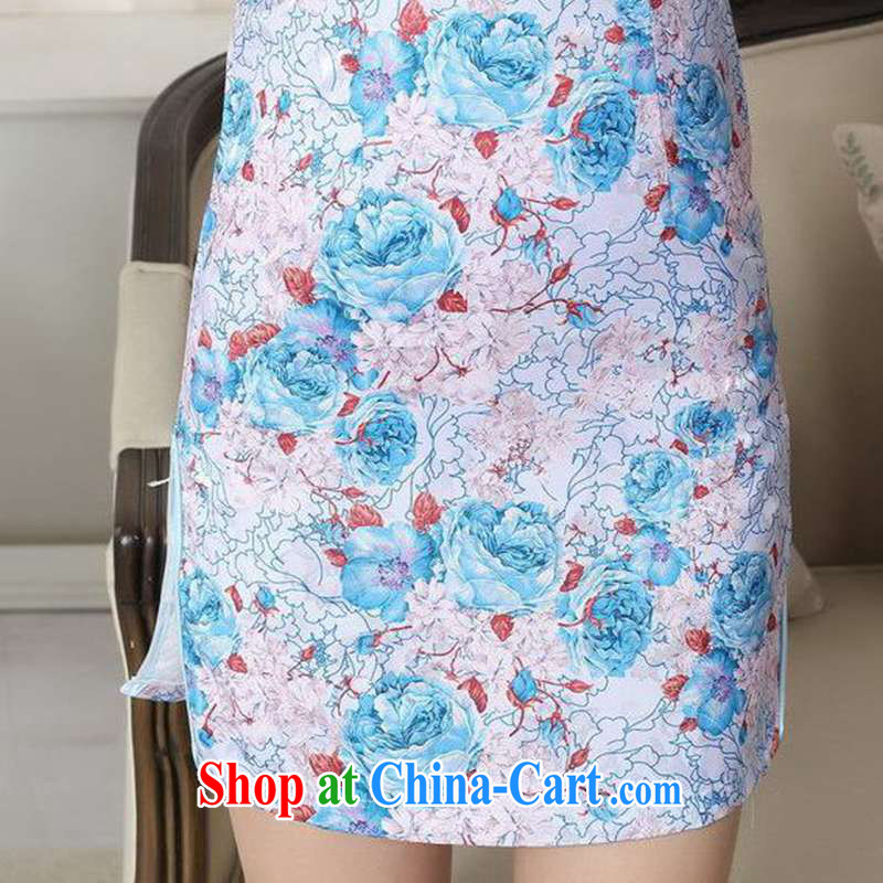 According to fuser new female Ethnic Wind improved Chinese qipao dress is a tight beauty short Chinese qipao dress LGD/D #0291 figure 2 XL, fuser, and shopping on the Internet