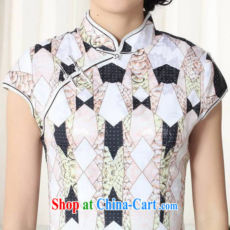 According to fuser new female retro improved Chinese daily dresses elegance beauty, short Chinese qipao dress LGD/D #0278 figure 2 XL, fuser, and shopping on the Internet