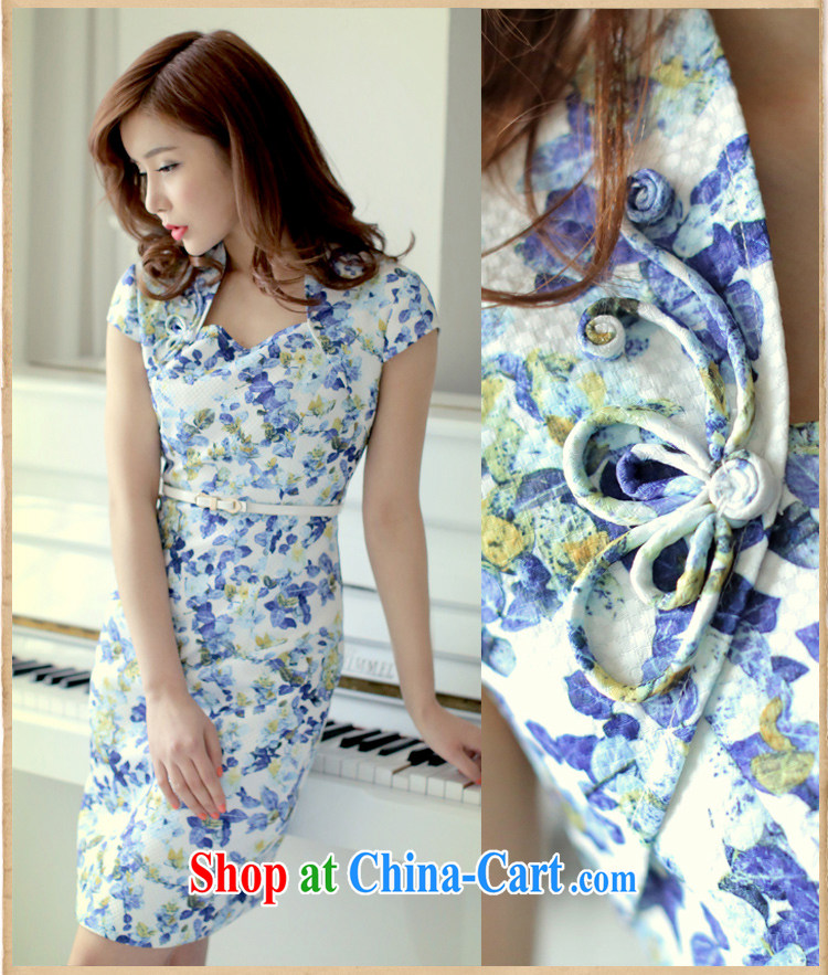 once and for all and fatally jealous Jasmine 香片 2015 new summer stamp dress sleek beauty short skirt blue 2 XL pictures, price, brand platters! Elections are good character, the national distribution, so why buy now enjoy more preferential! Health