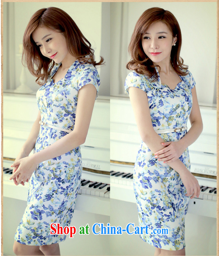 once and for all and fatally jealous Jasmine 香片 2015 new summer stamp dress sleek beauty short skirt blue 2 XL pictures, price, brand platters! Elections are good character, the national distribution, so why buy now enjoy more preferential! Health