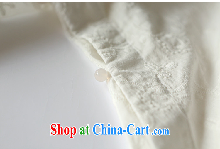 Ask a vegetarian in as soon as possible and girls spring and summer new Chinese, short with embroidered quality pure cotton T-shirt 1927 White Dress $356 M code pictures, price, brand platters! Elections are good character, the national distribution, so why buy now enjoy more preferential! Health