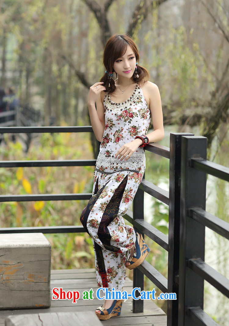 Red shinny 2015 National wind women's clothing sets new summer, small vest pants two-piece 8139 white other pictures, price, brand platters! Elections are good character, the national distribution, so why buy now enjoy more preferential! Health